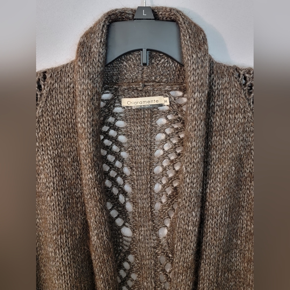 Chiaramente Wool/Alpaca Blend Cardigan Made In Italy Size M - Picture 4 of 8